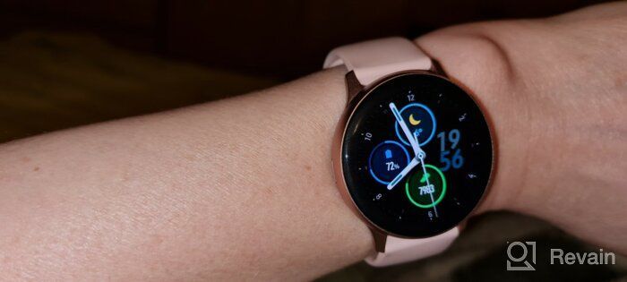 img 1 attached to SAMSUNG Galaxy Watch Active2 (Aqua Black, R820-44mm) 📱 with Bluetooth, Silicon Strap, and Aluminum Bezel - International review by Minoru  Inui ᠌