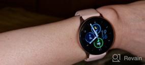 img 6 attached to SAMSUNG Galaxy Watch Active2 (Аква Блэк, R820-44 мм) 📱 с Bluetooth, силиконовым ремешком и алюминиевой оправой - Международный