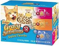 🐟 delicious seafood favorites cat food variety pack - 12 ct by purina friskies gravy sensations логотип