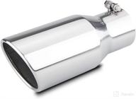 stainless steel exhaust 3 5x5x12 tailpipe logo