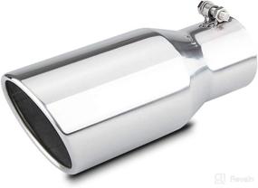 img 4 attached to Stainless Steel Exhaust 3 5X5X12 Tailpipe