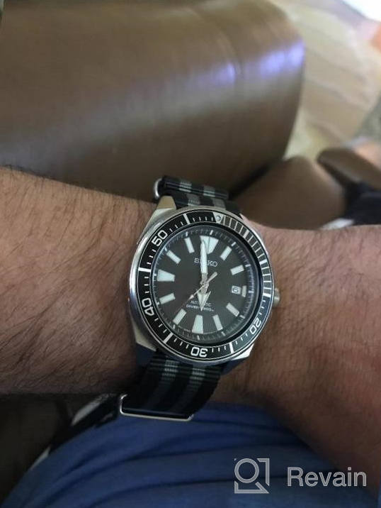 img 1 attached to Seiko Prospex Samurai SRPB51: Stainless Steel Automatic Dive Watch - 200m Water Resistance review by Lisa Pruitt