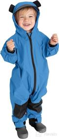 img 4 attached to Kids Toddler Rain Suit Waterproof Apparel & Accessories Baby Girls ... Clothing