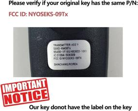 img 1 attached to 🔑 Beefunny Replacement Remote Car Key Fob 315MHz for Kia Spectra 5 & Sportage 2005-2010 P/N: 95430-1F160/1F110 FCC ID: NYOSEKS-09Tx