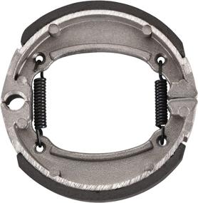 img 4 attached to 🛵 GOOFIT ATV Engine Based Scooter Rear Drum Brake Shoe for 50cc and 70cc Motorcycles