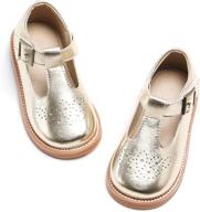 stylish ginfive toddler little oxfords school girls' flats shoes логотип