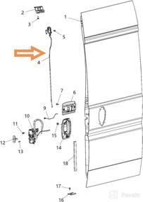 img 1 attached to APPERFiT 68226086AB Защелка задней грузовой двери, правая верхняя, совместима с Dodge Ram ProMaster 1500 2500 3500