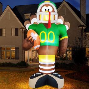 img 2 attached to 12Ft Giant Inflatable Thanksgiving Turkey With LED Lights - Perfect Outdoor Decor For Fall!