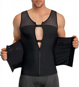 img 4 attached to Get That Perfect Shape With TAILONG Men'S Compression Shirts For Tummy Control
