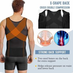 img 1 attached to Get That Perfect Shape With TAILONG Men'S Compression Shirts For Tummy Control