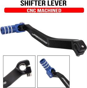 img 3 attached to 🔵 CNC Billet Aluminum Blue Gear Shifter Pedal Shift Lever Arm for YZ125/250 2005-2021, YZ125X 2017-2021, YZ250X 2016-2021: Premium Motorcycle Upgrade