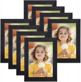 img 4 attached to 8 Pack Ophanie Picture Frame Set For Wall And Tabletop Display, 5X7 Photo Frames For Bedroom, Office, And Living Room Decoration