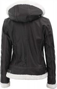 img 1 attached to Stylish & Warm: Women'S Winter Shearling Leather Jacket