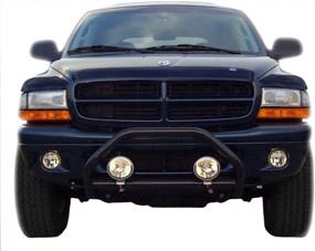 img 3 attached to AVS 45751 Bugflector Deluxe Hood Shield In Dark Smoke - 3-Piece Design For 1997-2004 Dodge Dakota And 1998-2003 Durango In Black