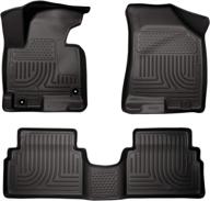 🏞️ husky liners weatherbeater series 3-piece floor liners - black for 2011-2013 hyundai tucson logo