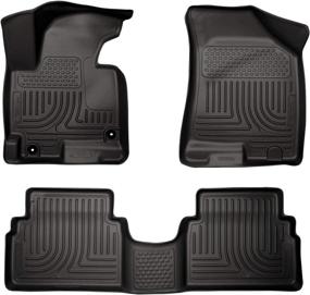 img 4 attached to 🏞️ Husky Liners Weatherbeater Series 3-Piece Floor Liners - Black for 2011-2013 Hyundai Tucson