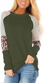 img 4 attached to Stylish And Comfortable: TODOLOR Women'S Long Sleeve Tunic Tops With Casual Color Block Design