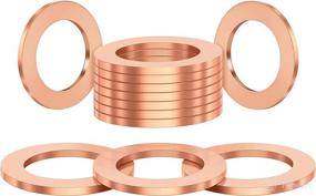 img 4 attached to 🔴 DEEFILL M14 Red Copper Oil Drain Plugs (20 Pack) with Crush Washers - Enhanced Coolant Seal Rings & Gaskets - DFL-030