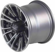 upgrade your golf cart with massfx 10x7 quake gunmetal wheels! logo