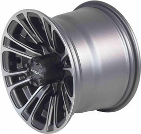 img 4 attached to Upgrade Your Golf Cart With MASSFX 10X7 Quake Gunmetal Wheels!