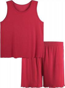 img 3 attached to Get A Good Night'S Rest With Annenmy Women'S Sleepwear Set: T-Shirt Top And Shorts Pajamas