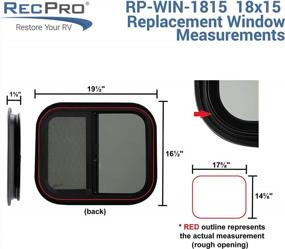 img 2 attached to Upgrade Your RV With RecPro'S 18X15 Horizontal Slide Window - Made In The USA!