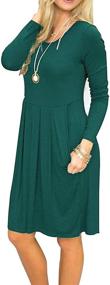 img 2 attached to 👗 Burgundy XL Women's Clothing and Dresses with Pleated Pockets - Basic Faith: Stylish and Comfortable