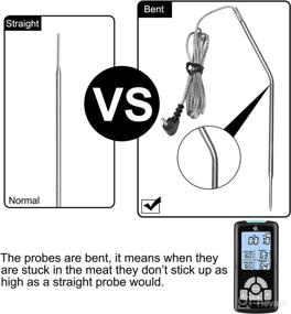 img 1 attached to 🔥 Wireless Digital Meat Thermometer - AIMILAR AY6002B Remote Meat Temperature Thermometer with Backlight, Dual Probes, Timer Alarm - Ideal for Kitchen, Oven, Cooking, Grilling, Smoking - 328ft Range