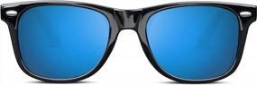 img 3 attached to FEISEDY Women Retro Polarized Sunglasses Classic 80S Men Sunglasses Trendy UV400 B1858