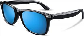 img 4 attached to FEISEDY Women Retro Polarized Sunglasses Classic 80S Men Sunglasses Trendy UV400 B1858