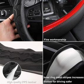 img 1 attached to Black Panther Honeycomb Anti Slip Universal Interior Accessories