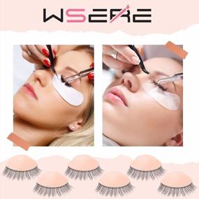 img 3 attached to Realistic Mannequin Eyelids With Lashes For Makeup Training: WSERE 9 Pair Replacements