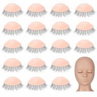 realistic mannequin eyelids with lashes for makeup training: wsere 9 pair replacements logo