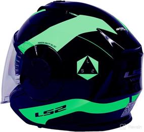 img 1 attached to Enhanced SEO: LS2 Verso Open Face Helmet - Rave Black/White (Medium)