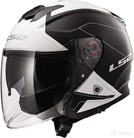 img 3 attached to Enhanced SEO: LS2 Verso Open Face Helmet - Rave Black/White (Medium)