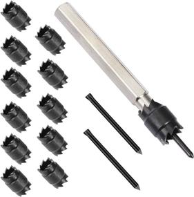 img 4 attached to 🛠️ 14-Pack Double-Sided Spot Weld Cutter Sets: 3/8" HSS Spot Weld Cutter Remover Drill Bits with Hex Sheet Metal Hole Cutter Remover for Power Drill Spot Welding