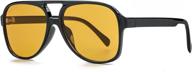 🕶️ polarized classic vintage aviator sunglasses: timeless style with enhanced eye protection logo