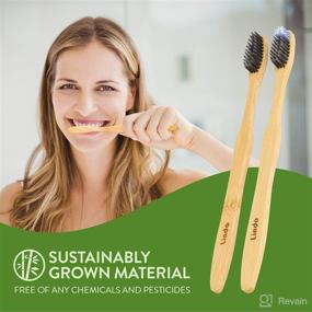 img 1 attached to 🌱 Lindo EcoGrip Bamboo Toothbrush: Sustainable and Organic Dental Care