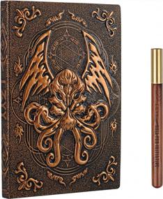 img 4 attached to Unleash The Mystical With The DND Campaign Journal: Deluxe Leather Cover With 3D Cthulhu Embossing And 192 Blank Pages For Epic Adventures