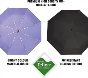 img 1 attached to Lightweight And Windproof Compact Umbrella For Travel: Automatic Open And Close With Teflon Coating - Ideal For Sun And Rain!