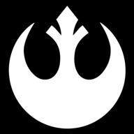 🌟 evolvefish sw rebel alliance logo decal - weatherproof vinyl, white, 5 inches логотип