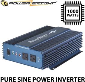 img 1 attached to Power Bright APS1000-12 Pure Sine Power Inverter 1000W Continuous / 2000W Peak 12V DC to 120V AC