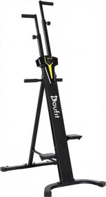 img 4 attached to 🧗 Doufit Vertical Climber Exercise Machine: Full Body Workout at Home with LCD Monitor