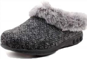 img 4 attached to Therafit Adele Women'S Cozy Knit Comfort Slipper - Relief For Plantar Fasciitis/Foot Pain Sufferers