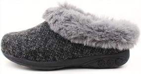 img 3 attached to Therafit Adele Women'S Cozy Knit Comfort Slipper - Relief For Plantar Fasciitis/Foot Pain Sufferers