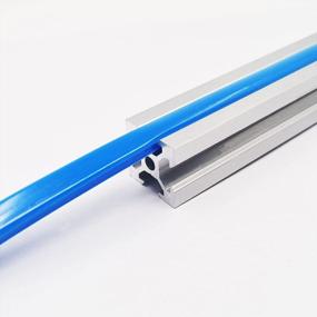 img 2 attached to Iverntech Dust Protection Soft Cover Seal Dustproof Strip For 20 Series 6Mm Slot Aluminum Profile Extrustion Blue 5M