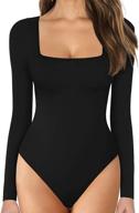 👗 mangopop womens square bodysuit jumpsuit: stylish women's clothing at bodysuits heaven логотип