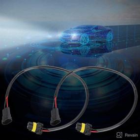 img 3 attached to 🔌 H11 Extension-Fog Light Cable Pair: Enhance Car Lighting with H11 to 9006 9005 Retrofit Wire Harness Converter Left and Right Car Extension Wiring Harness Socket for LED Headlight Fog Light Connector Socket Adapter