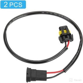 img 2 attached to 🔌 H11 Extension-Fog Light Cable Pair: Enhance Car Lighting with H11 to 9006 9005 Retrofit Wire Harness Converter Left and Right Car Extension Wiring Harness Socket for LED Headlight Fog Light Connector Socket Adapter