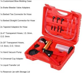 img 3 attached to JIFETOR Hand Vacuum Pump Tester & Brake Clutch Bleeder Tool Kit: Complete Brake Caliper Press Solution!